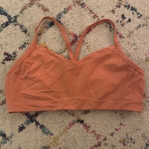 Athleta Vital A-C sports bra Natural Rose soft pink XL